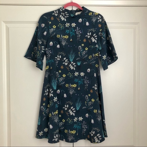 Molly Bracken Dresses & Skirts - Molley Bracken | Blue Floral A-Line Dress 💙